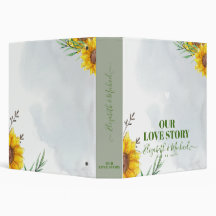 Rustic Sunblommor Newlyweds Gift Planners Journal