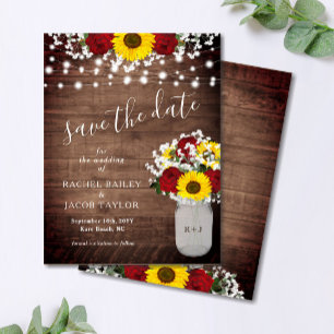 Rustic Sunblommor Ro Burk Ljus Spara datum Vykort