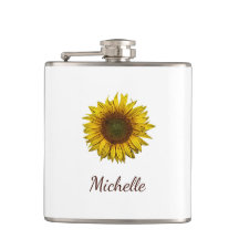 Rustic Sunflower Boho Floral Personalized 