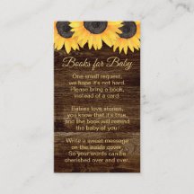 Rustic Sunflower Books Baby Neutral Baby Shower Sv