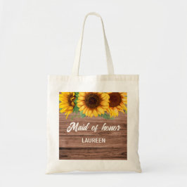Rustic Sunflower Bridesmaids gift  Tygkasse