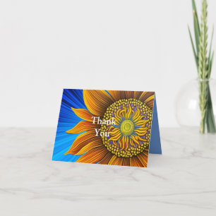 Rustic Sunny Solros på Blue Tack Kort
