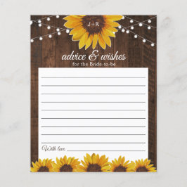 Rustic Sunwers & Ljus Monogram Bröllop Advice