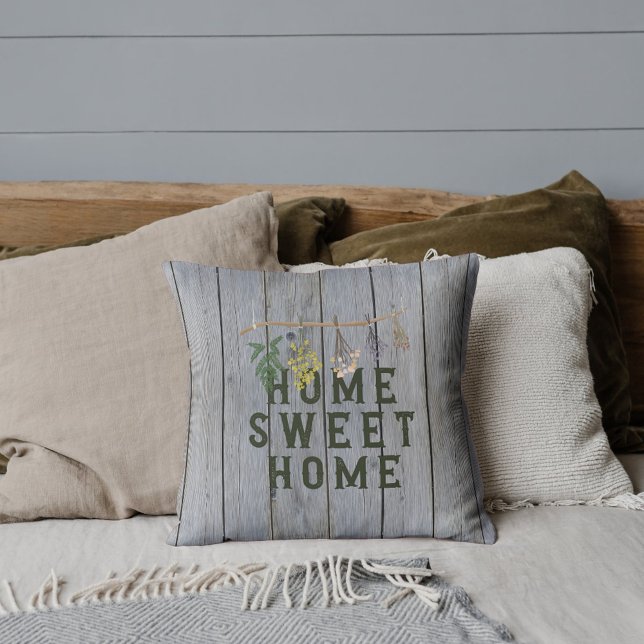 Rustic Sweet Home Kudde (Skapare uppladdad)