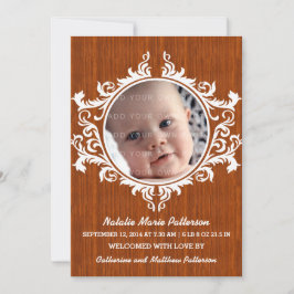 Rustic Swirls Baby-meddelande Meddelande