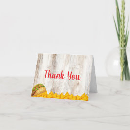 Rustic Taco ‘Bout Grateful Thank You Card Tack Kort