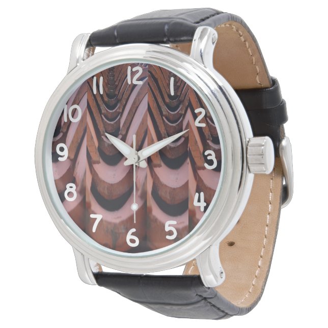 Rustic Tak-plattor med unikt perspektiv Armbandsur (Vinklad)
