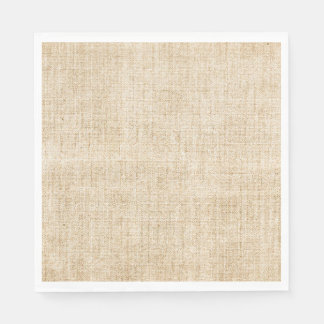 Rustic Tan Burlap Boho Pappersservett
