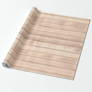Rustic Tan Wood Presentpapper