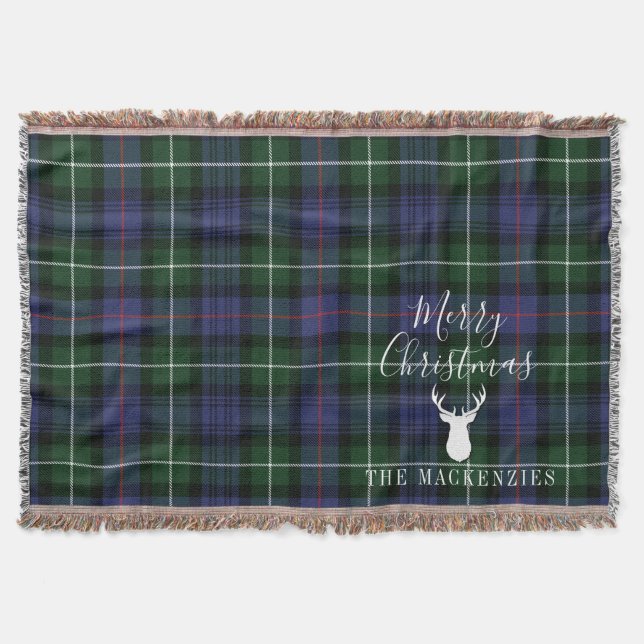 Rustic Tartan Klan MacKenzie Play Filt (Framsidan)