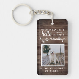 Rustic Tass avtryck Personlig Pet Memorial Photo