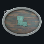 Rustic Teal Louisiana Shape<br><div class="desc">Rustic Teal Louisiana Shape</div>
