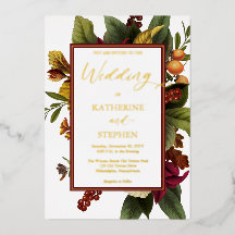 Rustic Teal | ORANGE | Red Blommigt Bouquet Bröllo