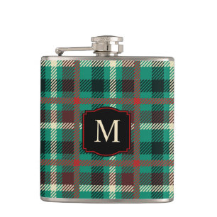 Rustic Teal Play Mönster med Monogram Fickplunta