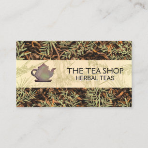 Rustic Tekanna LÖV Torkade tea Löv Visitkort