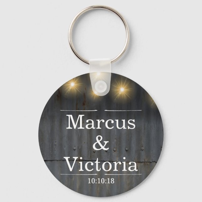 Rustic tennhylsa, dörrwedimg nyckelring (Framsida)