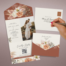 Rustic Terracotta Blommigt Fall Wedding