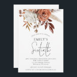 Rustic Terracotta Blommigtar sextionde Födelsedags Inbjudningar<br><div class="desc">Rustic Terracotta Blommigtar sextionde Födelsedagsfesten. till inbjudan för att fira din 60-årsdag. Ett skript som anger eleganten för tillfälle och som lätt anpassar resten av texten efter dina egna behov.</div>