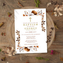 Rustic Terracotta Boho Blommigt Modern baptism