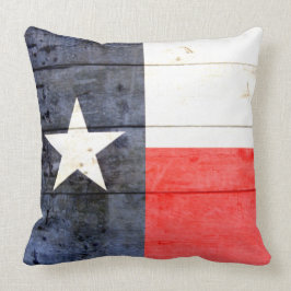 Rustic Texas Flagga Kudde