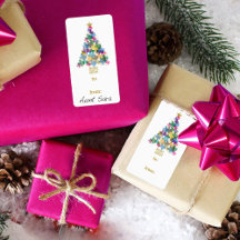 Rustic Texas Julgran Gift Märkre Label