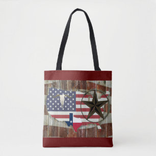 Rustic Texas Lone Star Texas Long Horn Tygkasse