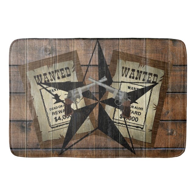 Rustic Texas Star Western Dual Pistols ville under Badrumsmatta (Framsidan)