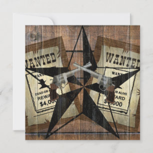 Rustic Texas Star Western Dual Pistols ville under Inbjudningar