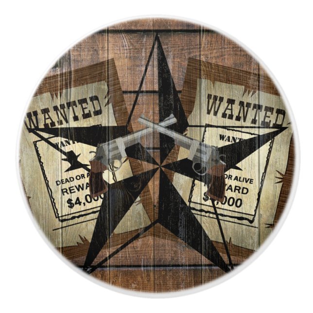 Rustic Texas Star Western Dual Pistols ville under Knopp (Framsidan)