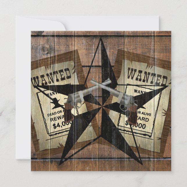 Rustic Texas Star Western Dual Pistols ville under Spara Datumet (Framsida)