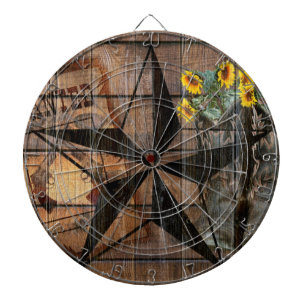Rustic Texas Star Western Pistol CowboyBoots Darttavla