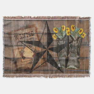 Rustic Texas Star Western Pistol CowboyBoots Filt