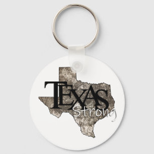 Rustic Texas Strong Nyckelring