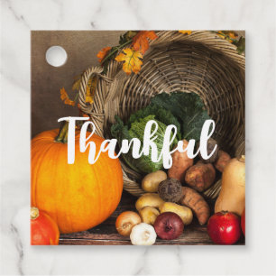 Rustic Thanksgiving Bord Bountiful Harvest Gåvor Etiketter