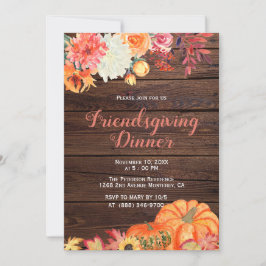 Rustic Thanksgiving | Friendsgiving inbjudningar