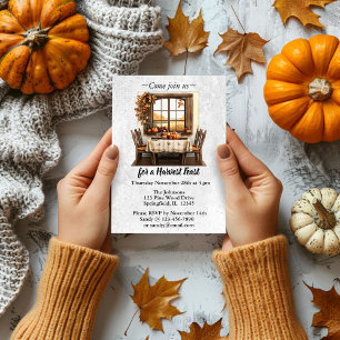 Rustic Thanksgiving Gathering Inbjudningar
