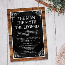 Rustic the Man the Myth the Legend 90:e Birthday