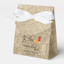 Rustic The Perfect Blend Whimsical Bröllapskaffe Presentaskar