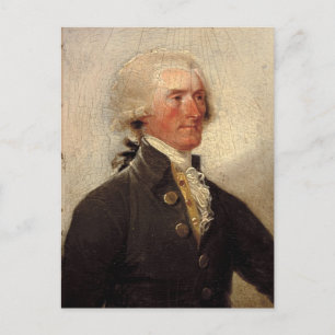 Rustic Thomas Jefferson Painting Vykort