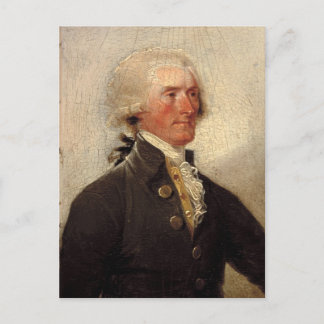 Rustic Thomas Jefferson Painting Vykort