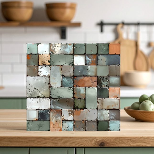 Rustic Tile Mosaic ID1187c Kakelplatta (Skapare uppladdad)