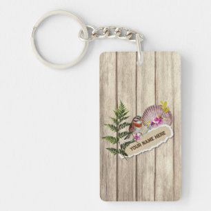 Rustic Torn Papper Wood Oil Paint Personalize Namn