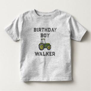 Rustic Tractor Farm Boy Birthday Boy T Shirt