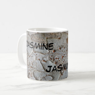 Rustic Träd Bark Photo Abstrakt Mönster Natature Kaffemugg