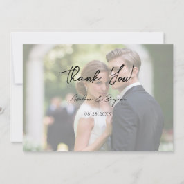 Rustic Träd Heart Photo Ljus tackkort Inbjudningar