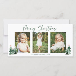 Rustic Träd Modern jul Helgdag 3 Foto