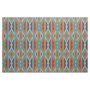 Rustic Tribe Mosaic Native Indian Mönster Tyg