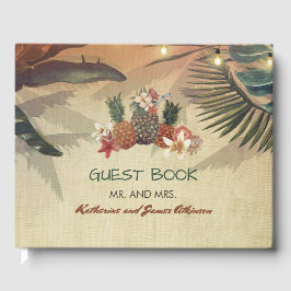 Rustic Tropical Beach Wedding Gästböcker