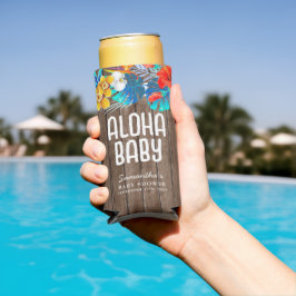 Rustic Tropical Handflatan Lämnar Aloha Baby Showe