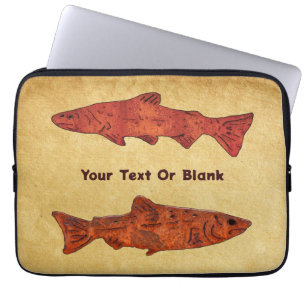 Rustic Trout Laptop Fodral